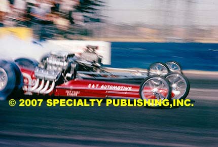 Lions Rare Photographic Memories drag racing photo - C&T Blur Shot